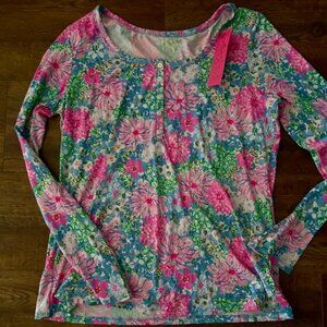 Lilly Pulitzer Pajama Henley Top
